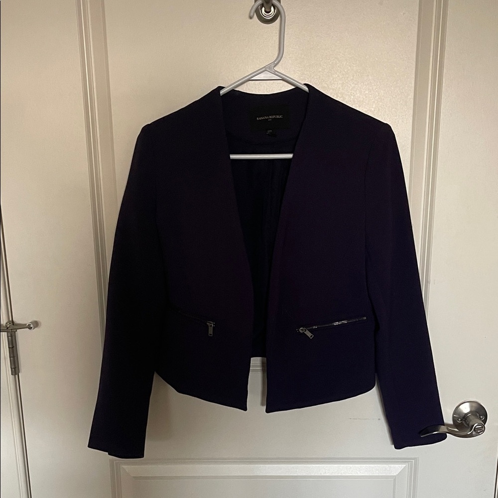 Banana Republic Women's Dark Purple Blazer